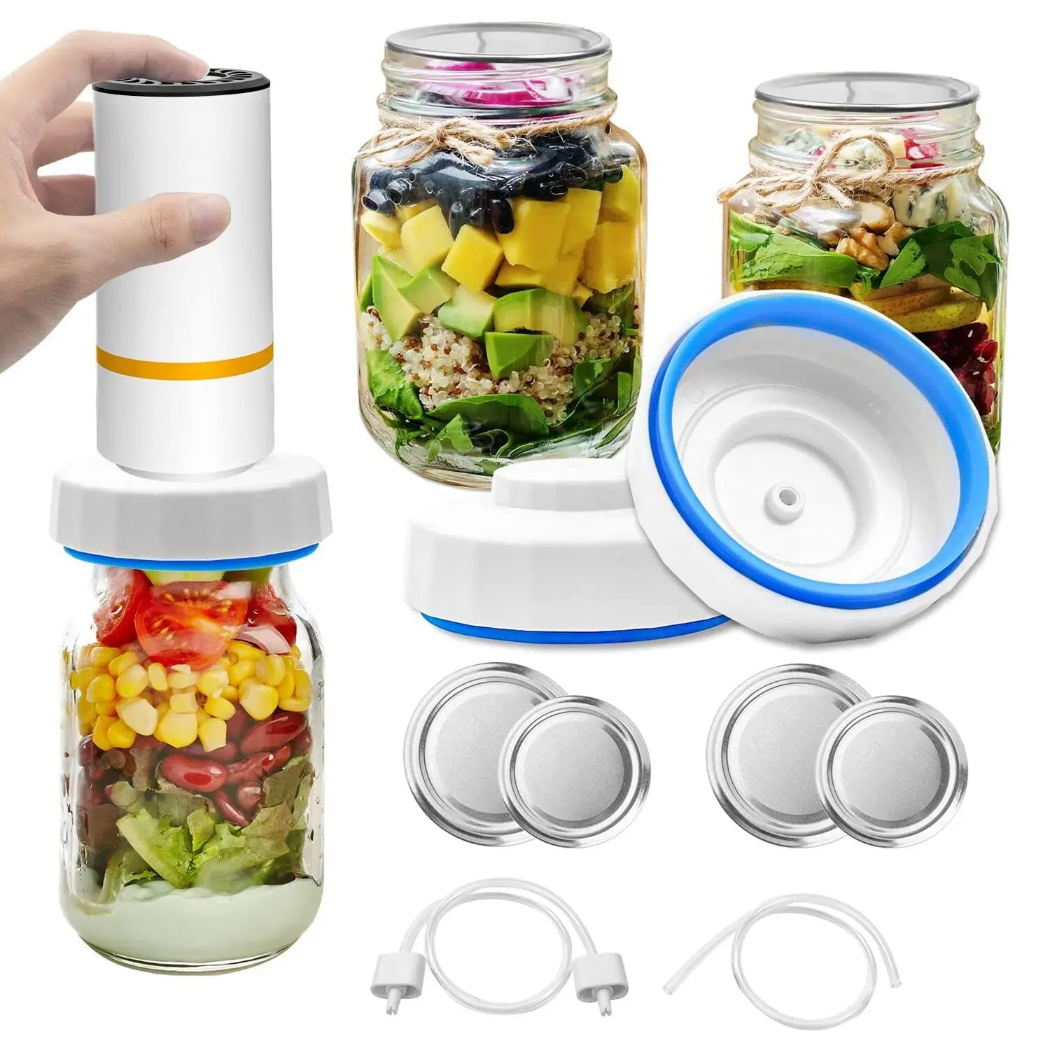 Electric Jar Vacuum Sealer Kit ,Handheld Food Vacuum Sealer 