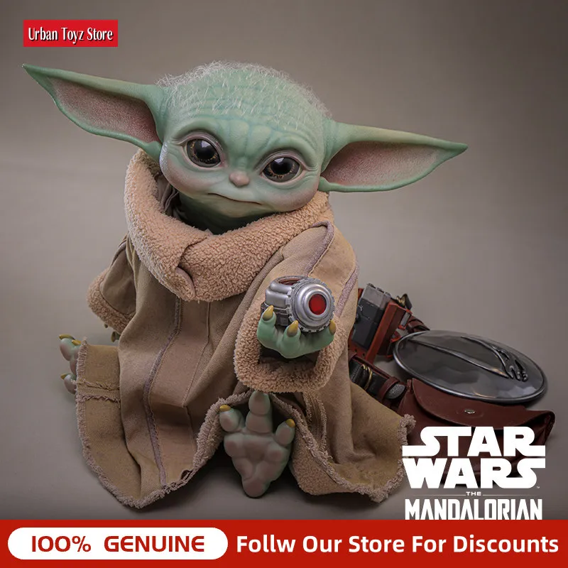 Коллекционная фигурка Hot Toys Grogu в масштабе 1:1, реалистичная, из сериала «Мандалорец», с бешаровым щитом, для коллекционирования и демонстрации, для взрослых коллекционеров. (art.: 3920db52d3b98) - 3920db52d3b98