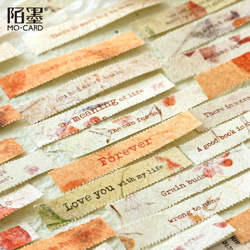 

Vintage English Phrase Collage Material Paper Strip Diary Junk Journaling Planner Stickers Scrapbooking Decorate DIY Craft Photo