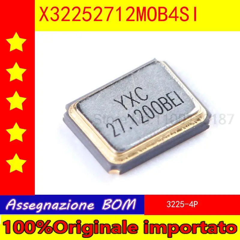 

100% Оригинальный импортный 5шт./лот 3225 пассивные кристаллы YSX321SL 27,12 МГц 10 PPM 20 pf X32252712MOB4SI 4 фута
