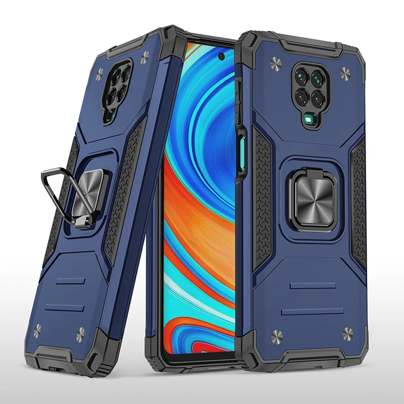 

Shockproof Armor Metal Ring Holder Case For Xiaomi Redmi Note 9 10 11 Pro 9S 11T Note 10S 5G POCO X3 Pro F2 M4 M3 F3 Stand Cover