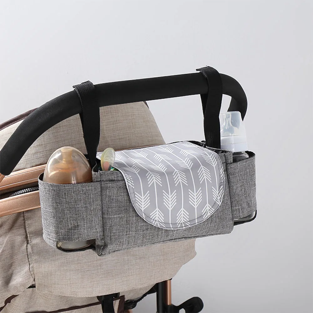 Baby Carriage Hanging Bag Storage Bag Multi-Functional Milk Bottle Water Cup Holder Baby Carriage Hanging Bag Storage Basket