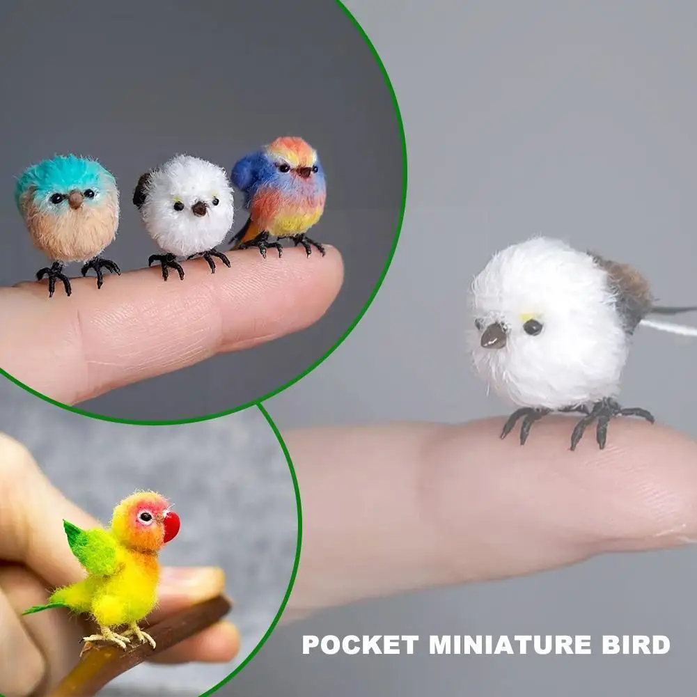 

Милые фигурки маленьких птиц, миниатюрный пейзаж из смолы, сказочные поделки, декоративные аксессуары, садовые украшения, миниатюрная Смол...