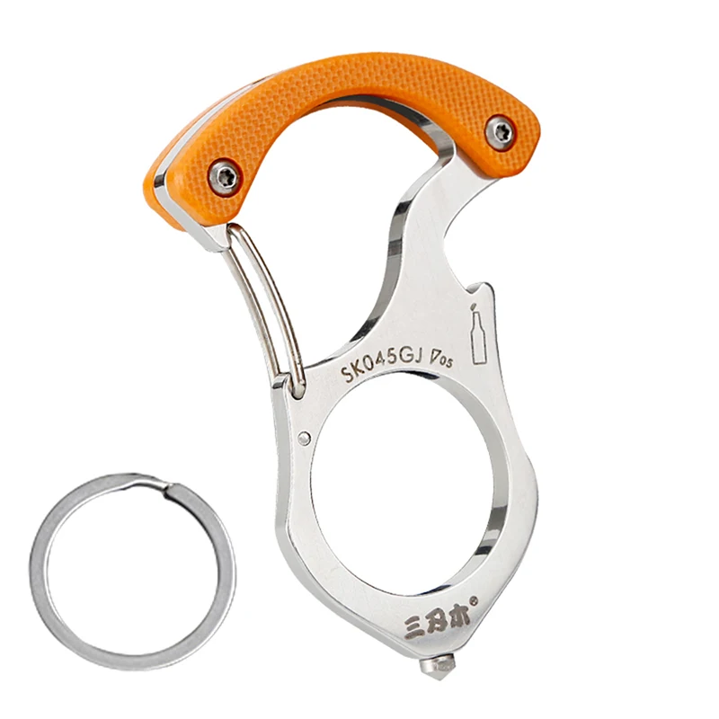 

Sport Key Ring Multi-tool Keychain Survival Camping Tool Carabiner Glass Breaker