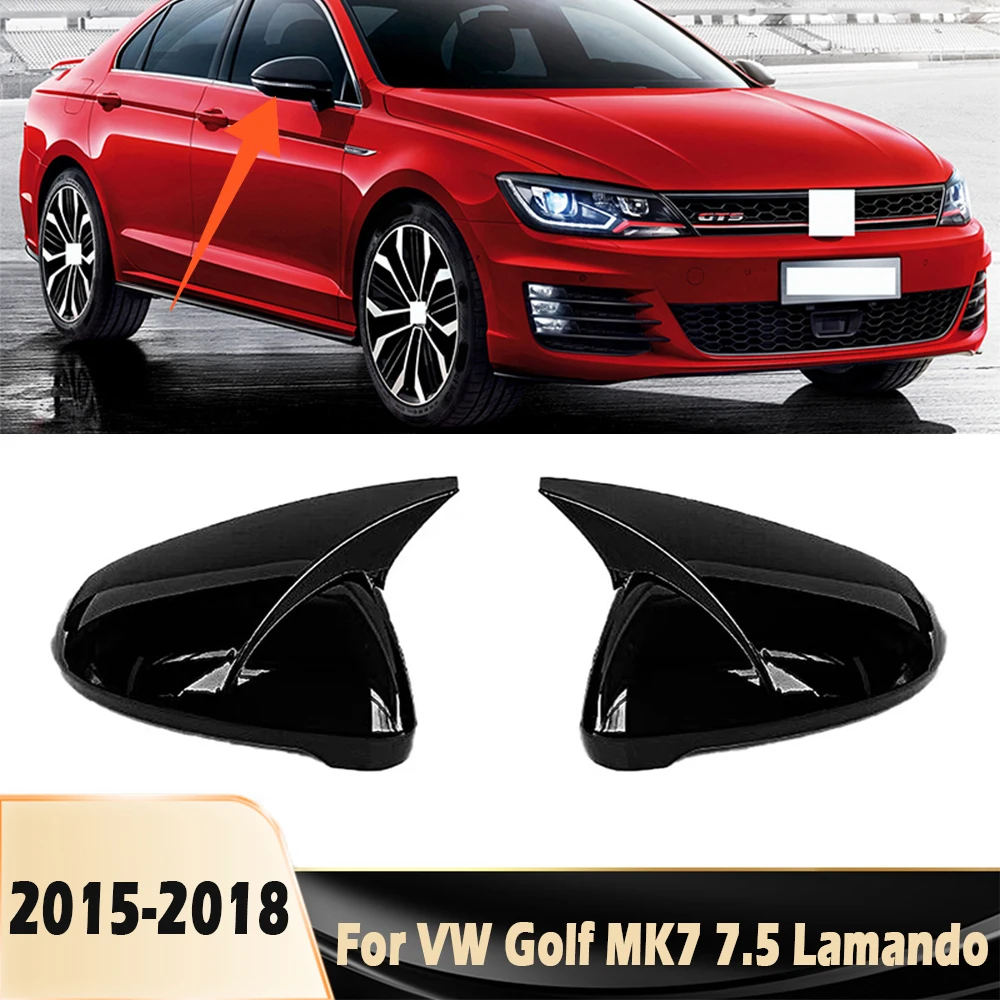 

Pair ABS Car Rearview Side Mirror Side Cover Trim For VW CC Jetta Sagitar Lamando Bora Lavida Magotan