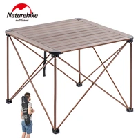 naturehike camping table ultralight portable folding camping table aluminium alloy outdoor dinner desk bbq picnic foldable table