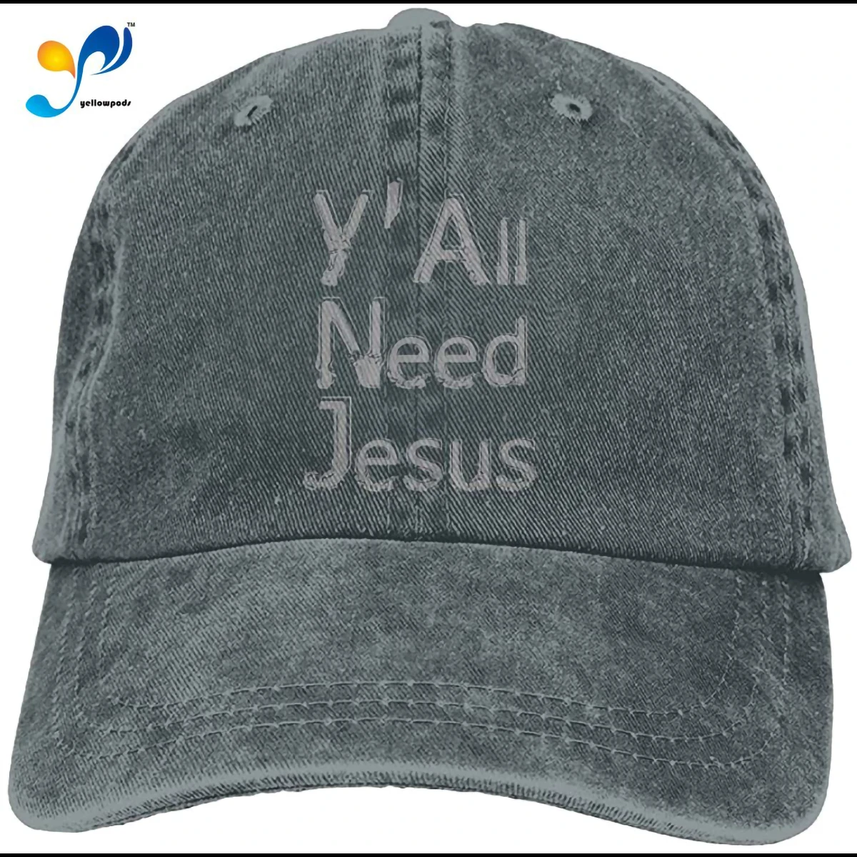 

PYH0kox Y'all Need Jesus Hat Snap-Back Hip-Hop Cap Baseball Hat Head-wear Cotton Trucker Hats Asphalt Sombrero De Mujer