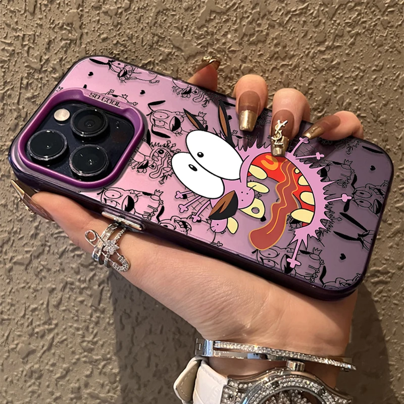 Фото Матовый чехол для Xiaomi 14 13 14T 13T 12T Pro 11 Lite 5G NE POCO X7 X6 X5 X3 NFC F3 F4 GT F5 F6 M5S M6 Pro Courages Cowardly Dog №1