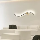 Минималистичная Светодиодная лента, настенная лампа для спальни, прикроватная лампа, современный простой скандинавский светильник, роскошный настенный светильник для гостиной, отеля