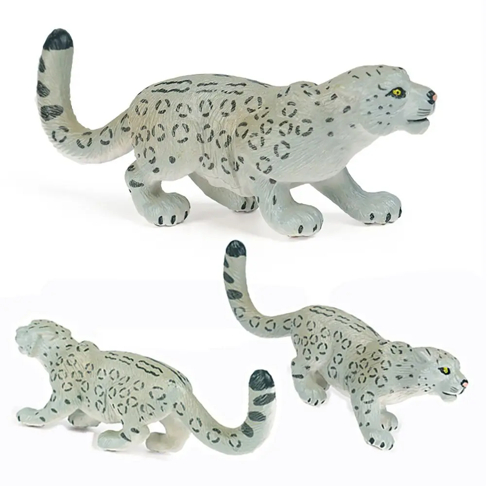 

Обучающая игрушка наука и природа Детские познавательные фигурки снежной Пантеры дикие животные зимние леопардовые модели