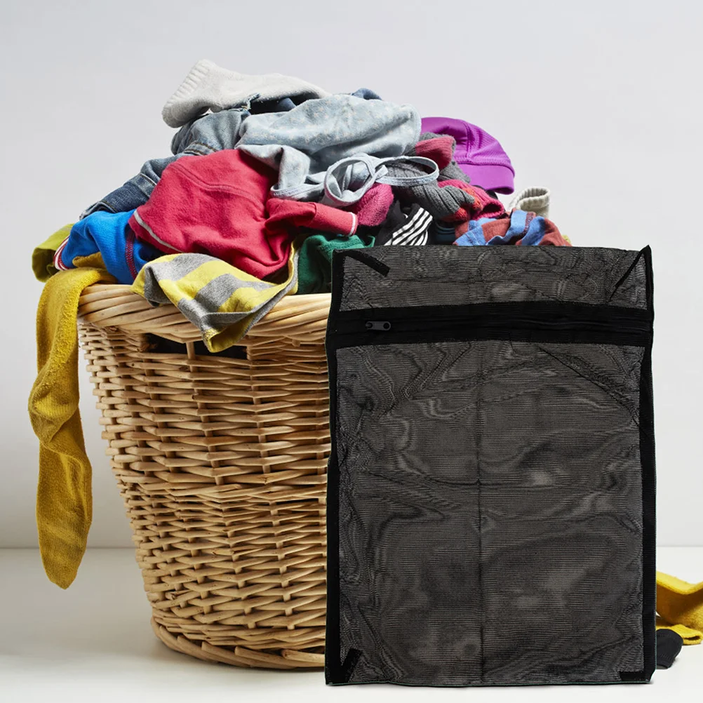 

Black Laundry Bag Mesh Washing Machine Delicate Net Bags Delicates Sock Travel