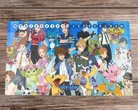 Anime Digimon Adventure Playmat DTCG CCG Mat Trading Card Game Mat Rubber Mouse Pad Table Work Mat Gaming Play Mat Free Bag