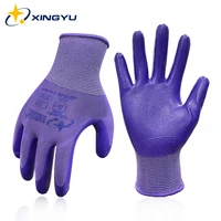 gloves working security protection nitrile coated waterproof gardening gloves oil proof heavy duty gloves 3 pairs6 pairs