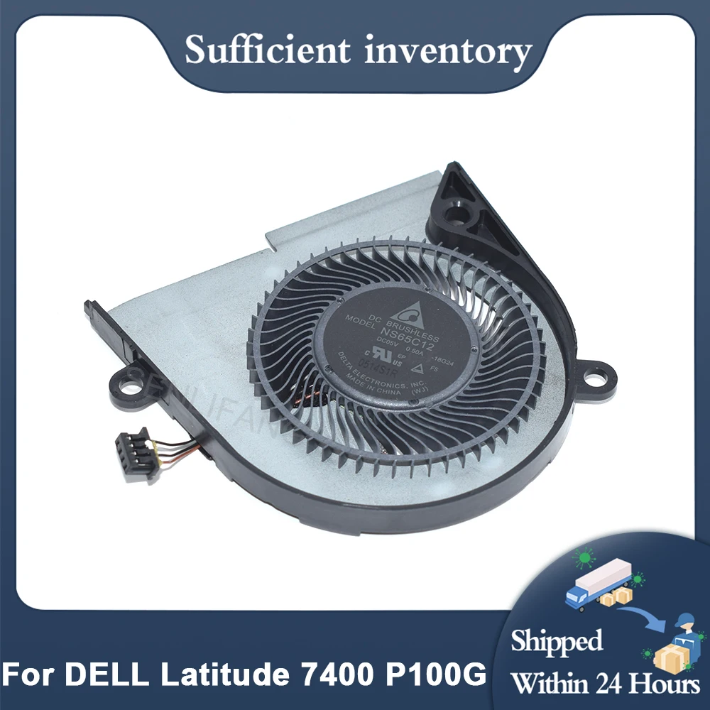 Новый вентилятор охлаждения процессора ноутбука DC05V 0.50A 4Pin 0HCYN0 NS65C12 EG50040S1-CF10-S9A DC28000NFSL для Dell Latitude 14 7400 P100G