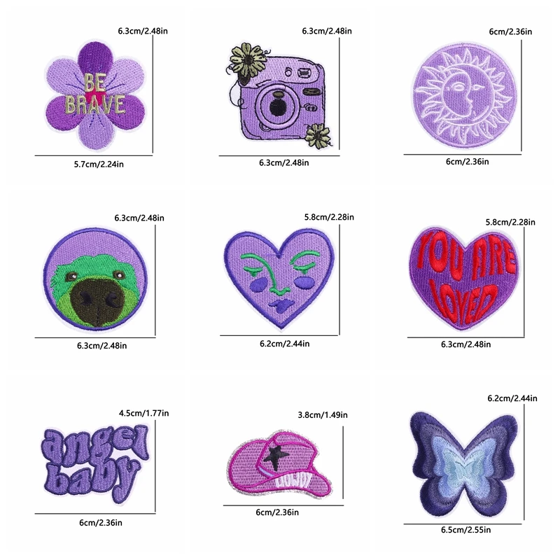 10 шт. термоклейкие патчи для одежды с рисунком