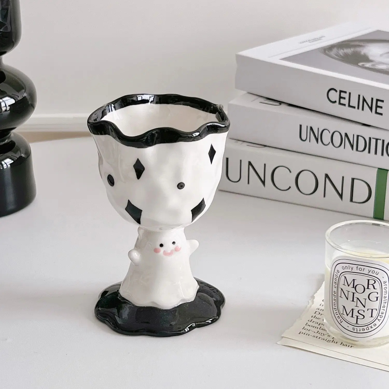

Ins Halloween Ceramic Mug Cartoon Ghost Water Cup Creative Goblet Student Couple Gift Freeshipping