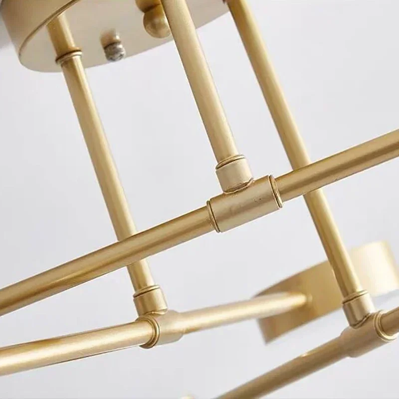 Современная светодиодная люстра с несколькими головками трехцветный светильник