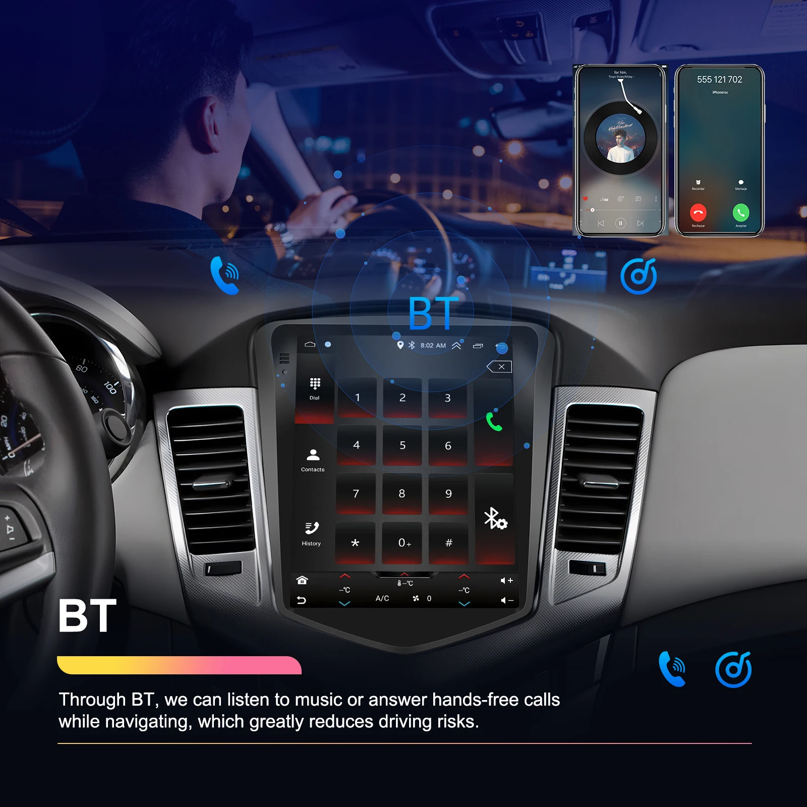 Автомагнитола Podofo 9 7 дюйма Android Wi-Fi Bluetooth FM