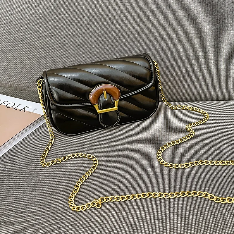 

Небольшая Квадратная сумка с цепочкой и надписью Infinite Charm, однотонная, 2022, новая мода, вышитый фиксатор, женские кошельки, сумки-мессенджеры ...