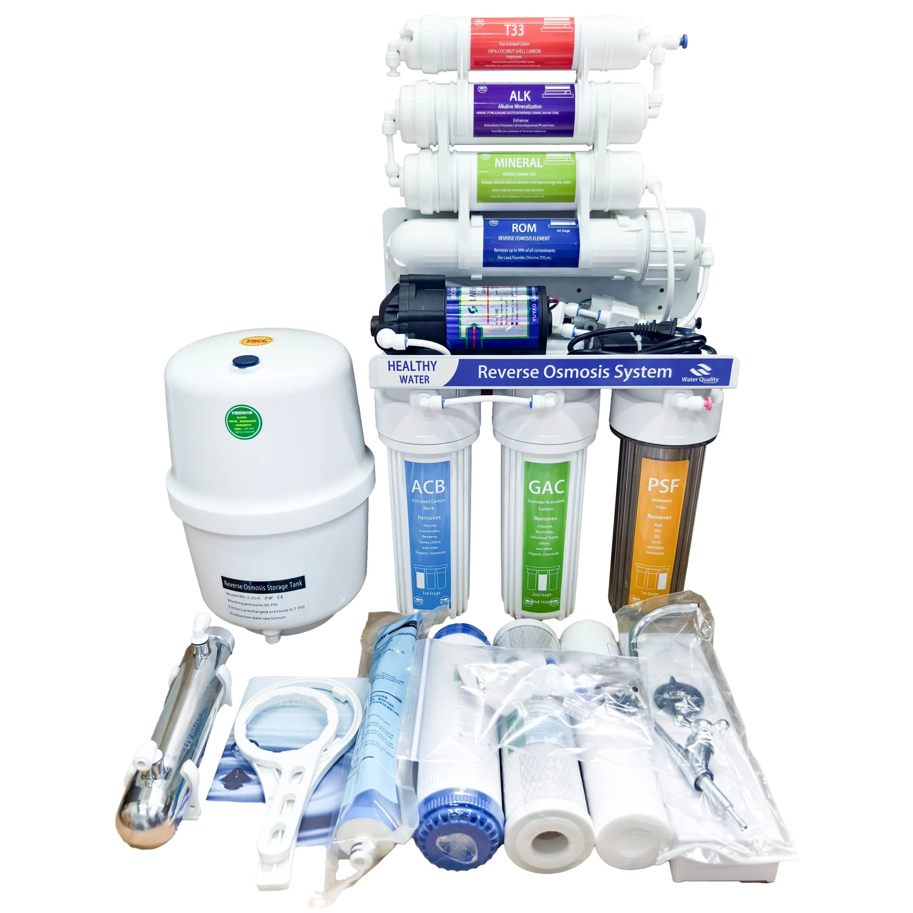 УФ-фильтр для воды JIEWI 7-ступенчатый фильтр с обратным осмосом дома