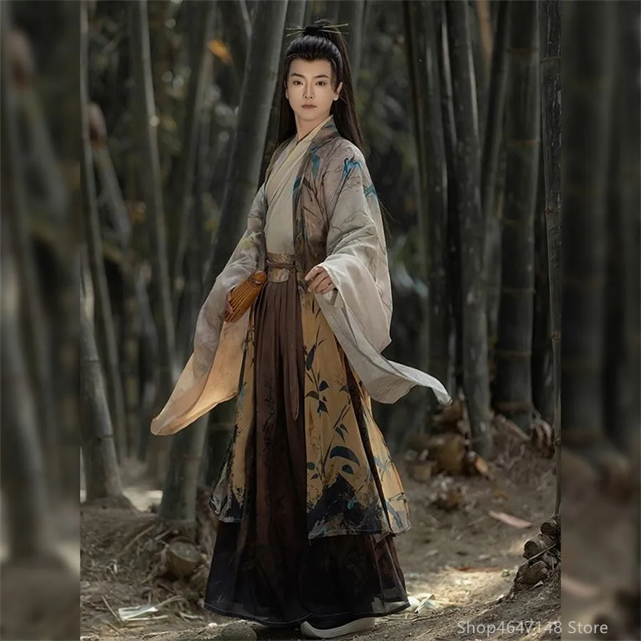 Плюс размер 2XL китайские Hanfu для мужчин и женщин высококачественные традиционные