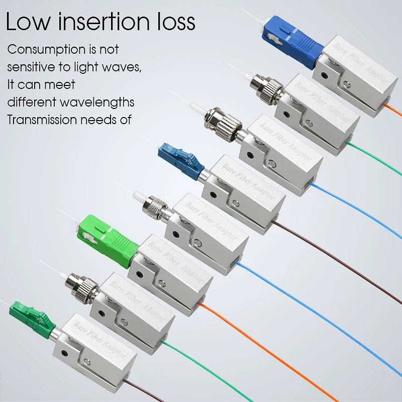 

Free Shipping New Optic Fiber Connector FC SC ST Square Bare Adapter Flange Temporary Succeeded OTDR Test Coupler Special Sale