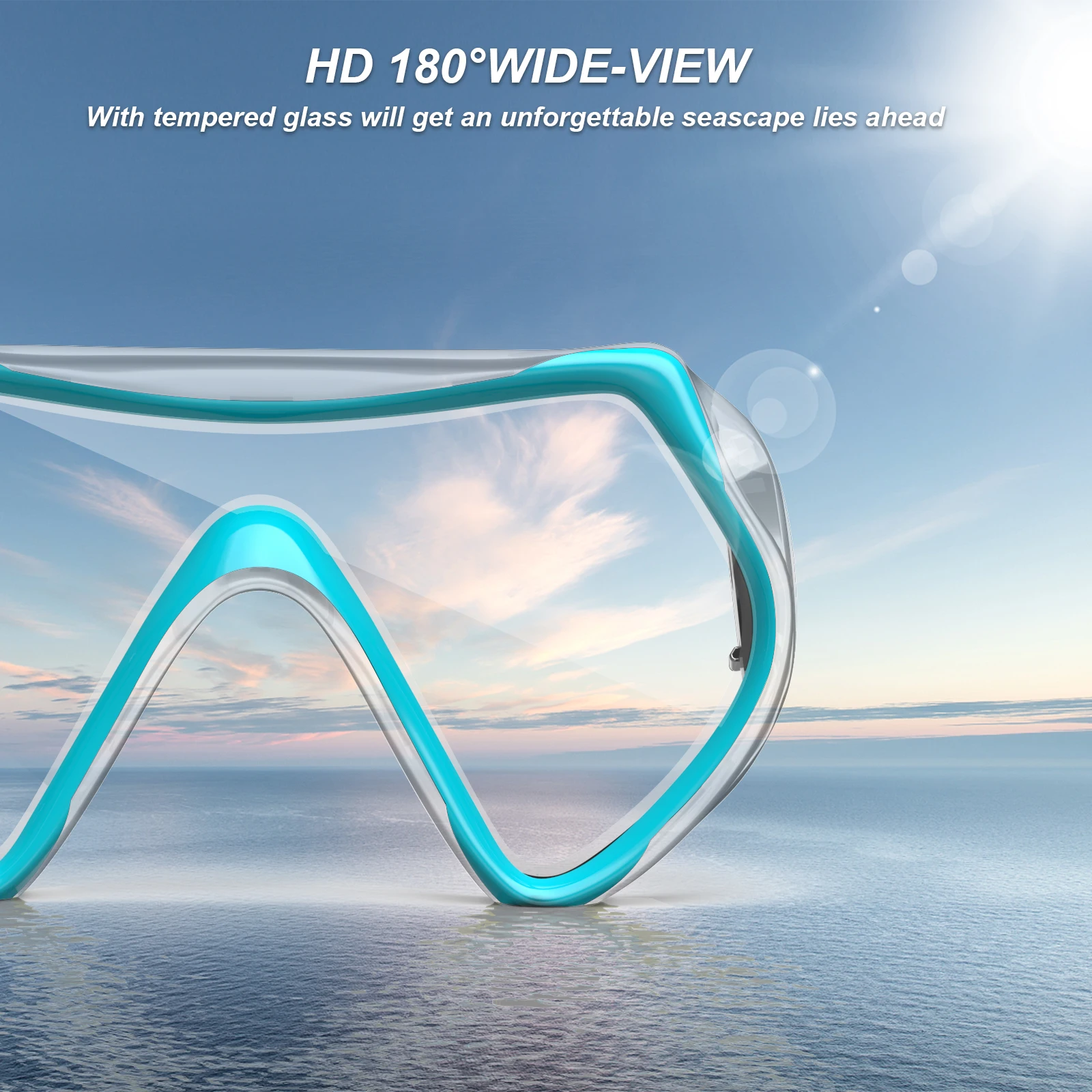 Маска для дайвинга подростков набор сухой трубки HD противотуманное закаленное