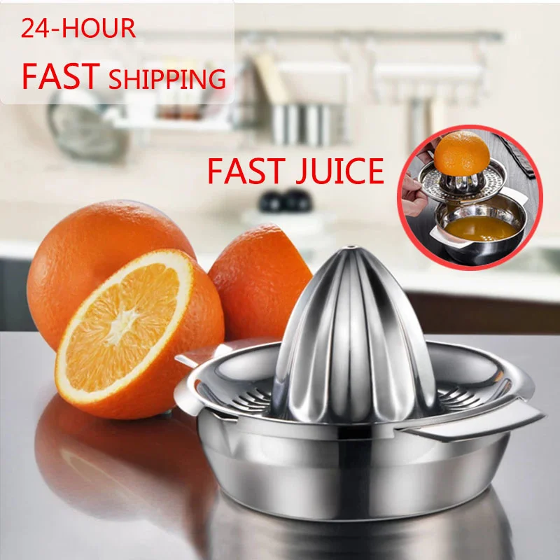 

Portable Lemon Orange Manual Fruit Juicer 304 Stainless Steel Kitchen Accessories Tools Citrus Raw Hand Pressed Juice Maker