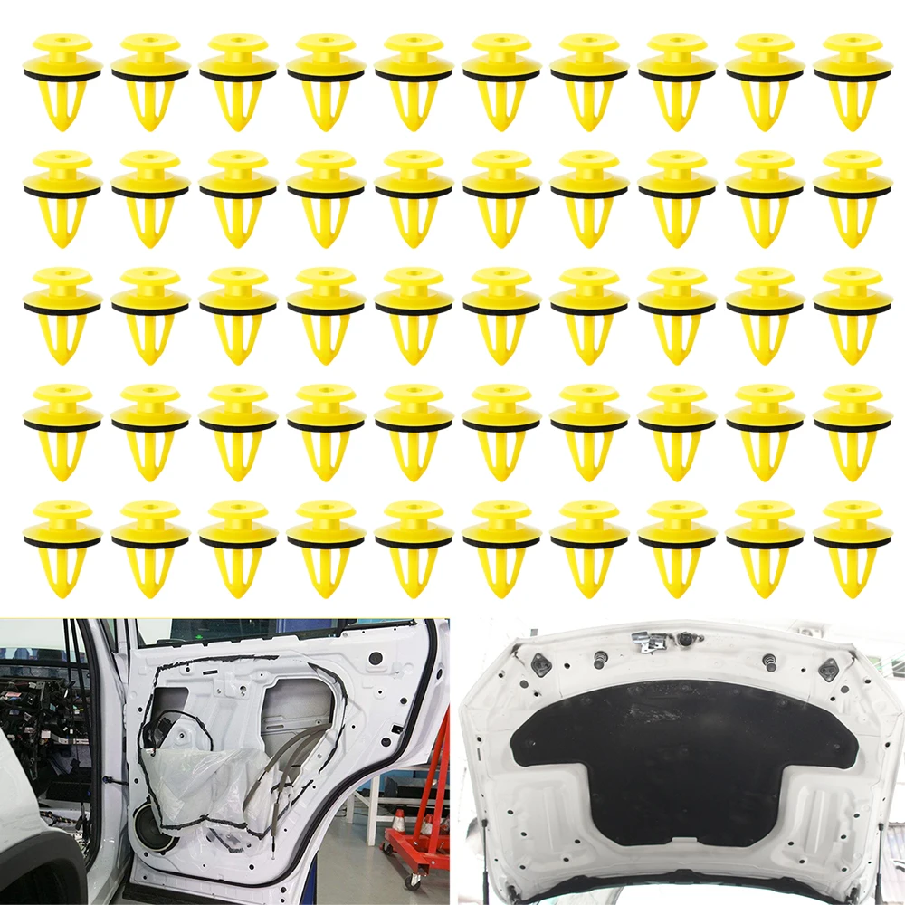 Auto Door Panel Clips Fixing Fastener 10mm Hole For GMC Sierra 1500 Terrain Acadia Yukon Envoy Savana Hummer H3