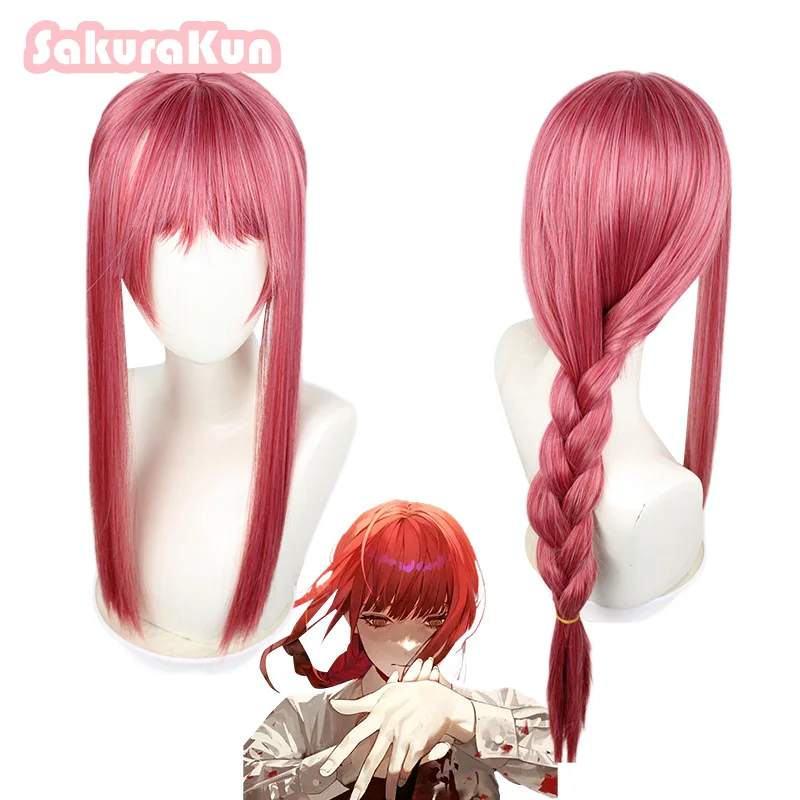 

Makima Cosplay Wig Anime Chainsaw Man Cosplay Long Braided Synthetic Hair Halloween Party Role Play Wigs