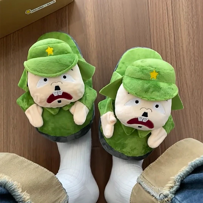 Женские тапочки с мультяшным рисунком