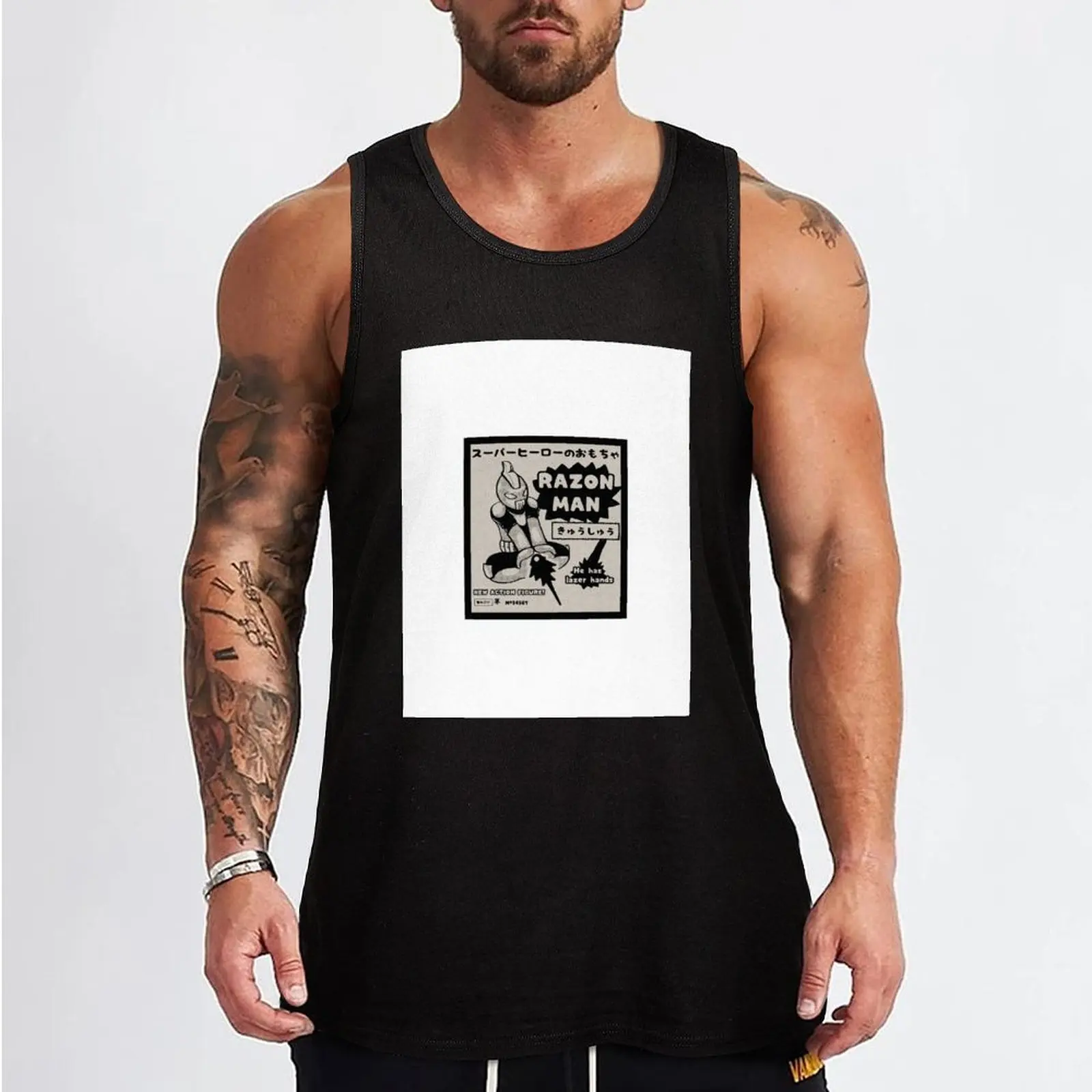 Razon-Man Superhero Toy Tank Top мужской сексуальный костюм Жилеты спортивные футболки для