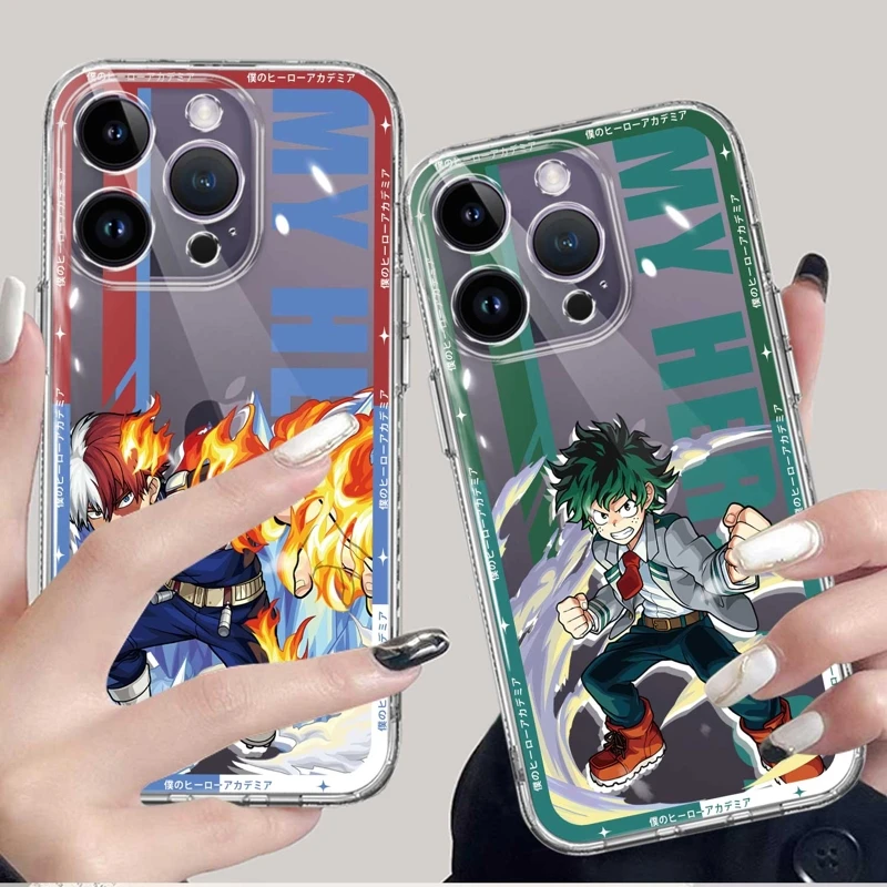 

For iPhone 11 12 14 Pro Max 13 XR X Mini XS 12mini 13mini Cases My Hero Academia All Might Print