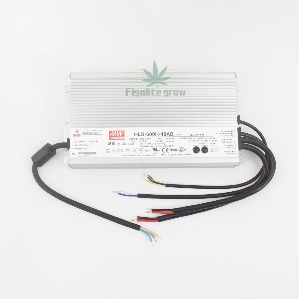 

Meanwell 600w led driver 600H-48AB power supply for led grow light
