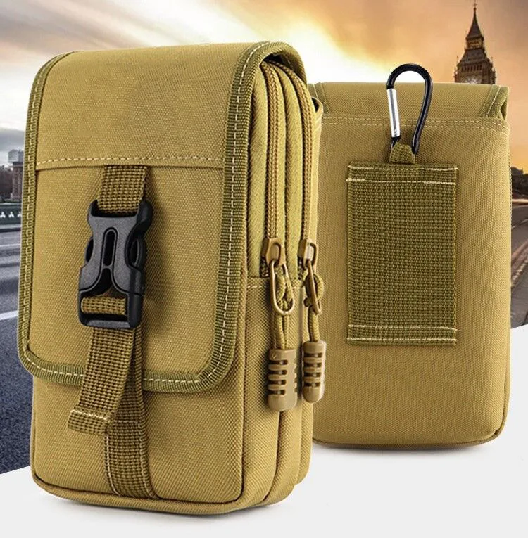 

Molle Tactical Waist Bag Outdoor Emergency Edc Pouch Phone Pack Sports Climbing Running Accessories Military Tool Outdoor Bags