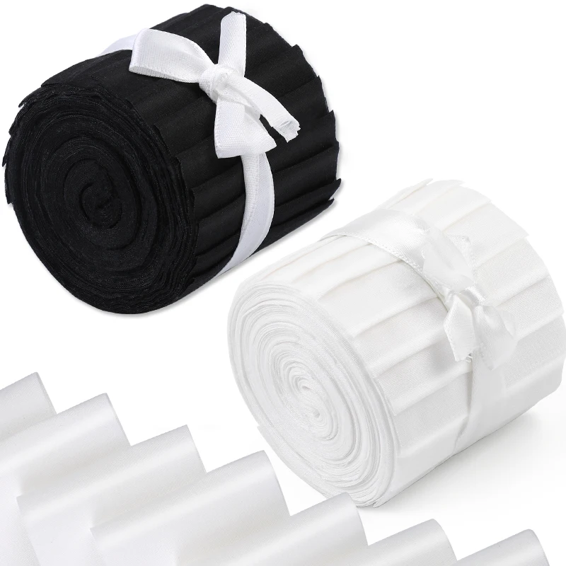 

Dailylike 15 шт./рулон 6x100 см ватный Желейный рулон полосок ткани черный белый цвет шитья стёганая ткань
