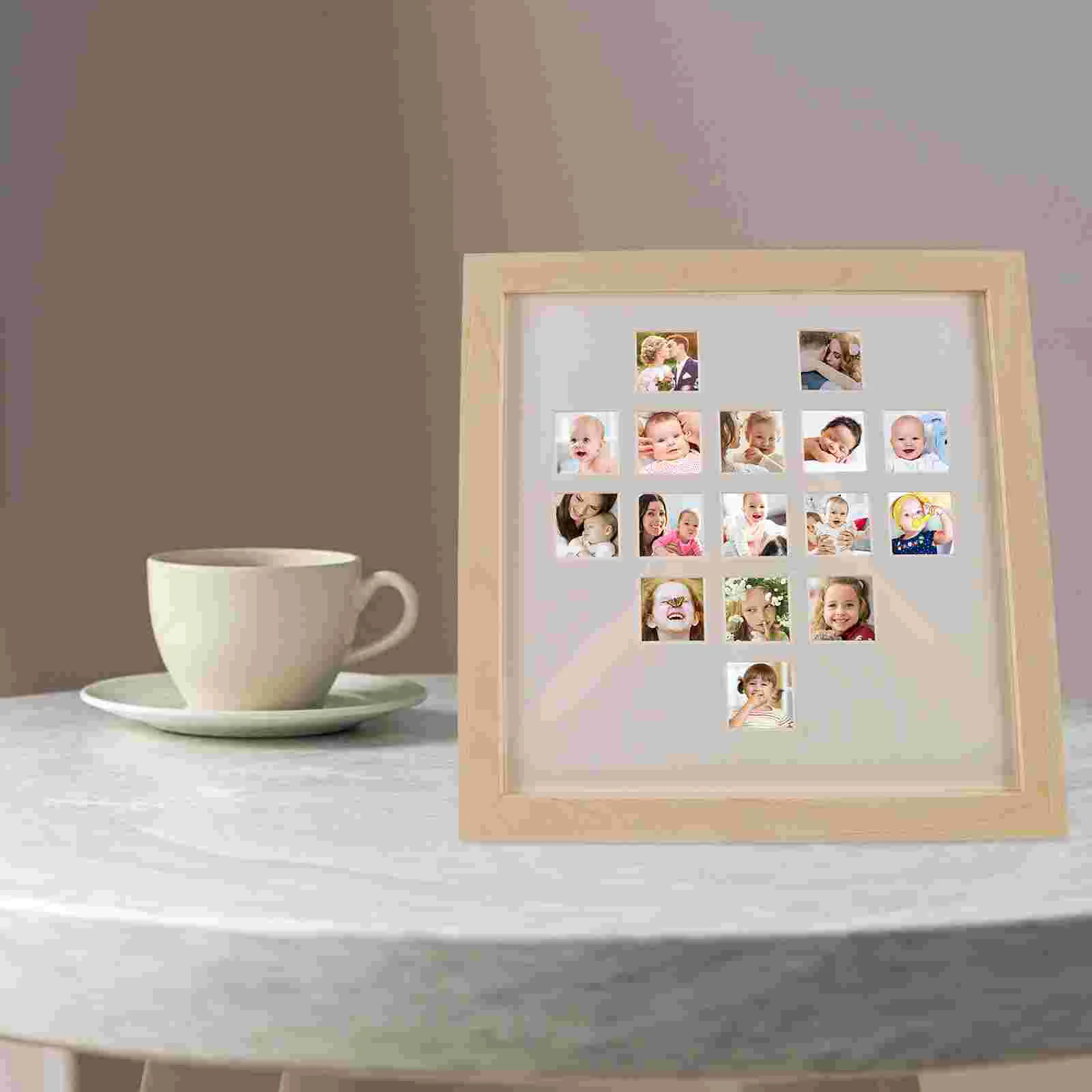 

Children Photo Frame Square Picture Frames Open The Window Wooden Lovers Couples