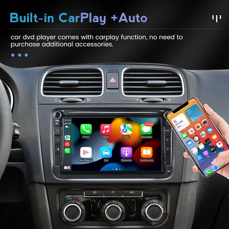 8 дюймовый Android 11 IPS автомобильный радиоприемник DVD-плеер для Volkswagen VW Golf Passat B6 Touran