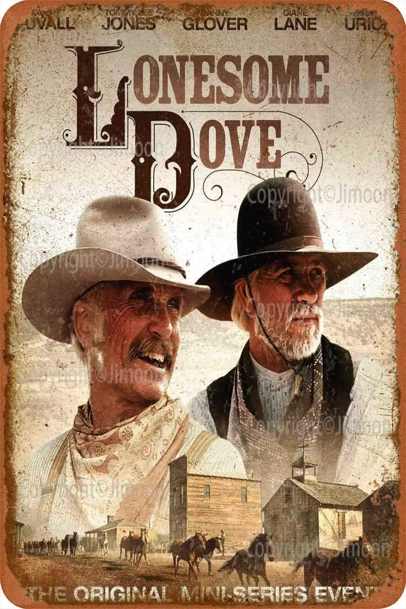 

Lonesome Dove Vintage Tin Sign Art Iron Painting Rusty Poster Decoration Aluminum plaque