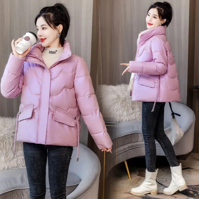 

Women Winter Down Padded Jacket Women Parkas Coat 2022 New Korean Glossy Thick Warm Cotton Coat Winter Jacket Female Outwear 4XL