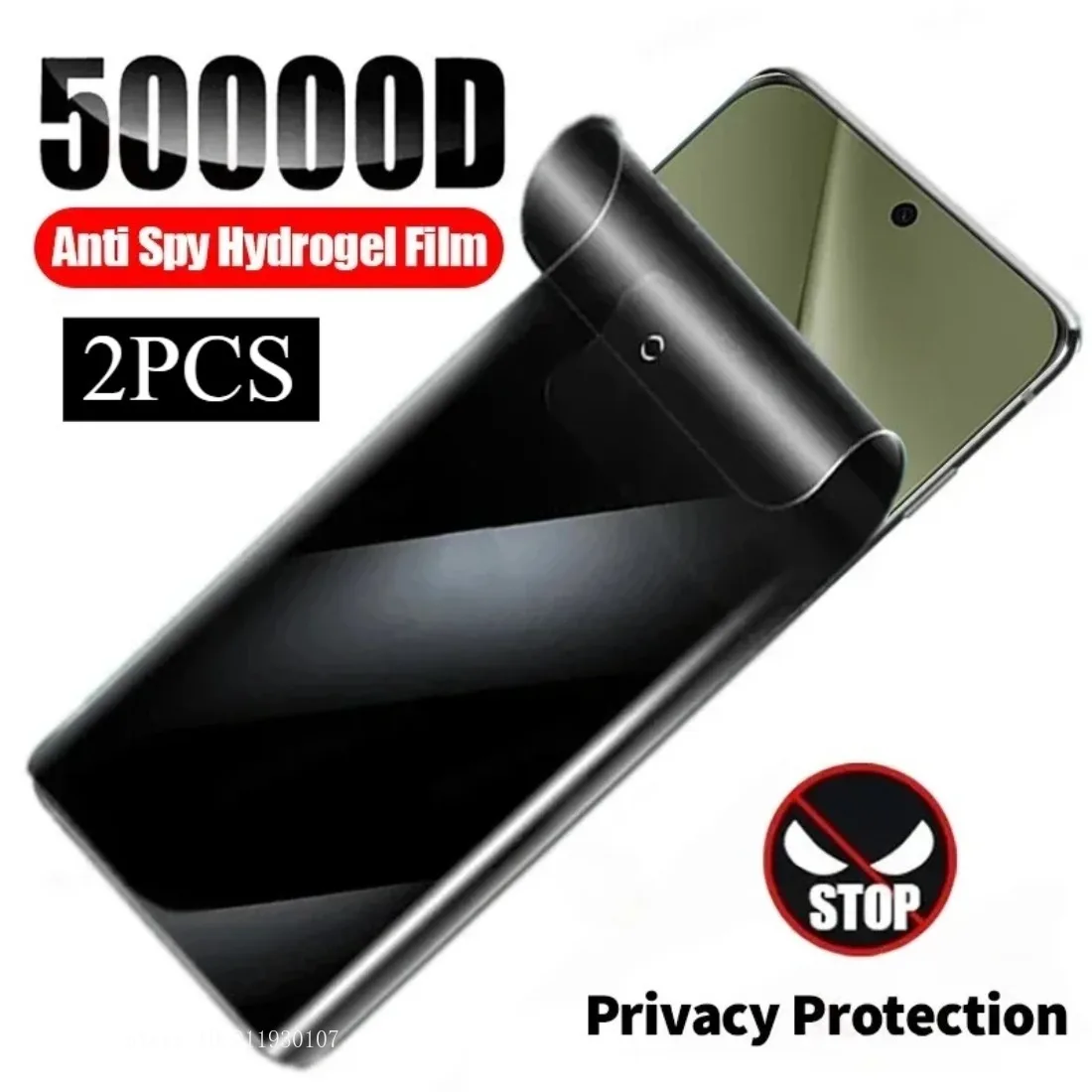 Фото Антишпионская гидрогелевая пленка для Huawei Y72S Y63 Pura 70 Ultra P60 P50 P40 P30 Nova 13 12 8 9 10 11 Pro Privacy Screen Protector №1