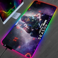 rgb call of duty warzone mouse pad gaming accessories gamer pc desk mat laptop keyboard table tapis souris carpet led mousepad