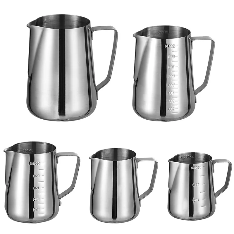 Кувшин для взбивания молока, из нержавеющей стали, для эспрессо, кофе ...