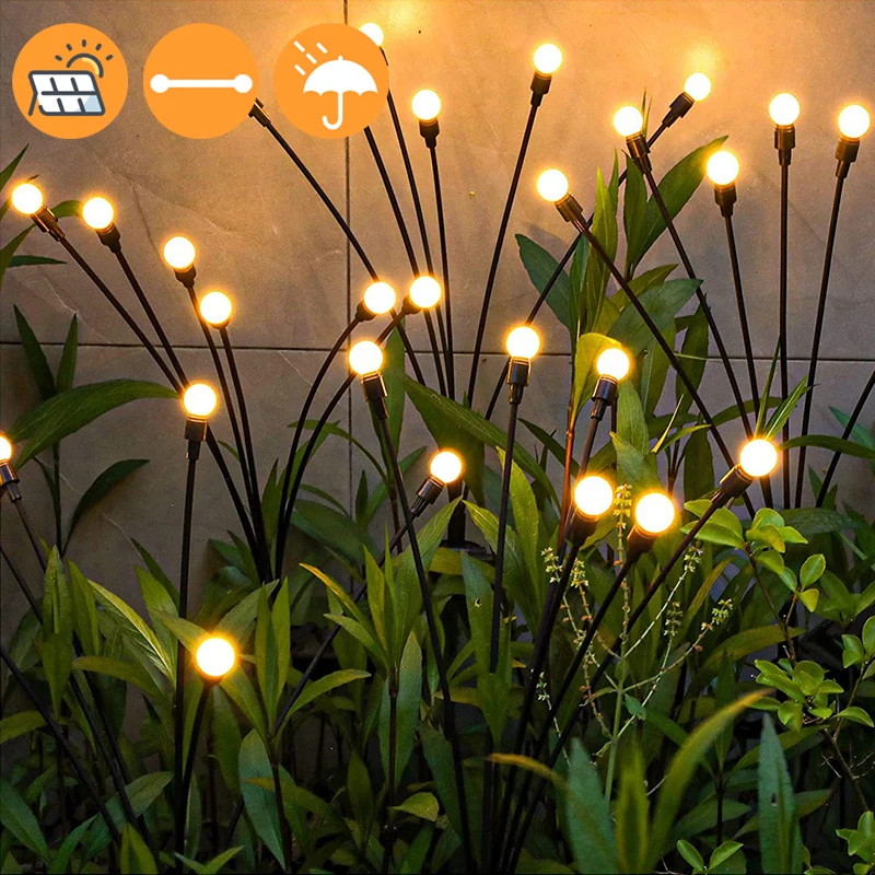 

1/4/8 шт., светодиодсветильник лампа на солнечной батарее