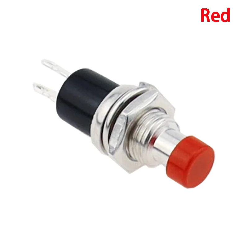 

10 шт./товар, миниатюрный кратковременный кнопочный переключатель для модели железной дороги, хобби, комплект из 7 мм, вкл.-ВЫКЛ. 1NO 1NC