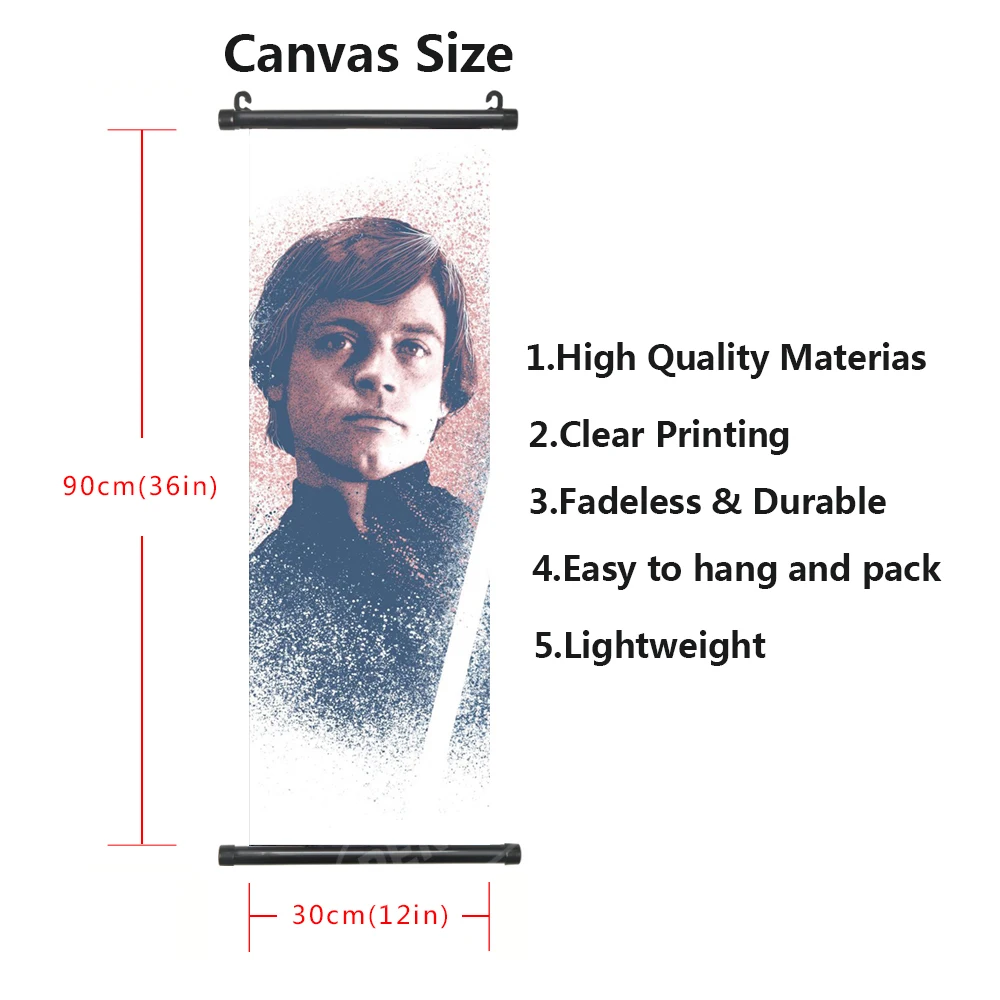 Холст Leia органа соло печатная звезда искусство на стену Финна Люк Скайуокер
