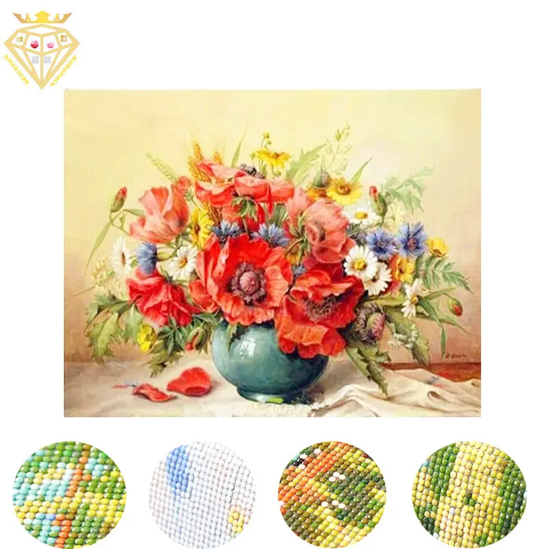 

2022 Рукоделие 5D алмазная живопись, цветы, мозаика из смолы, алмазная живопись, полная искусственная Алмазная вышивка, цветы