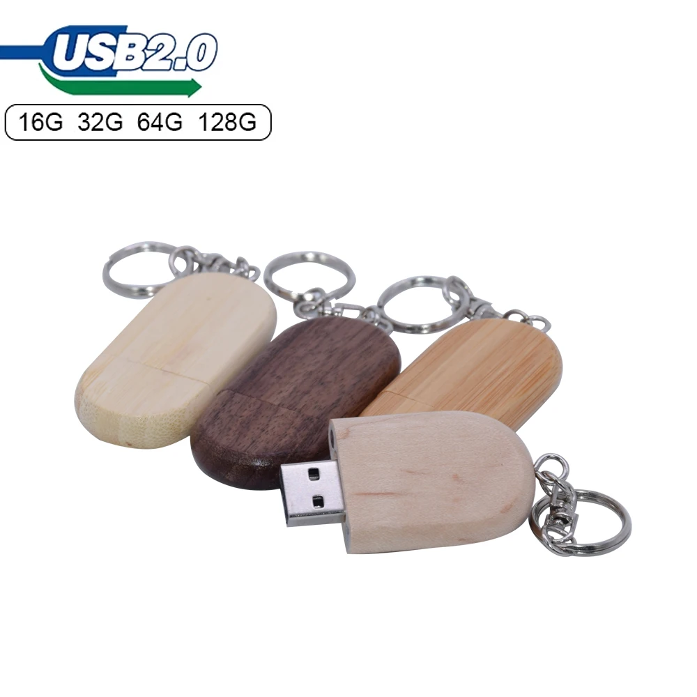 

Wooden USB 2.0 Flash Drive 4G 8G 16G 32GB 64G 128G Custom LOGO Pen Drives Gifts Memory Stick Real Capacity U Disk wedding gift