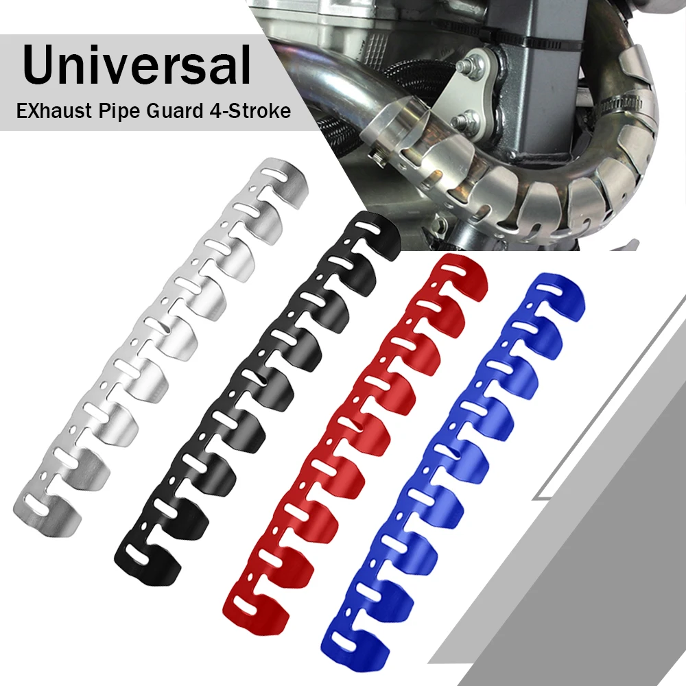 

FOR KAWASAKI SUZUKI YAMAHA Husqvarna GASGAS 450 250 SX-F 4-Stroke Universal Exhaust Muffler Pipe Heat Shield Cover Guard Covers