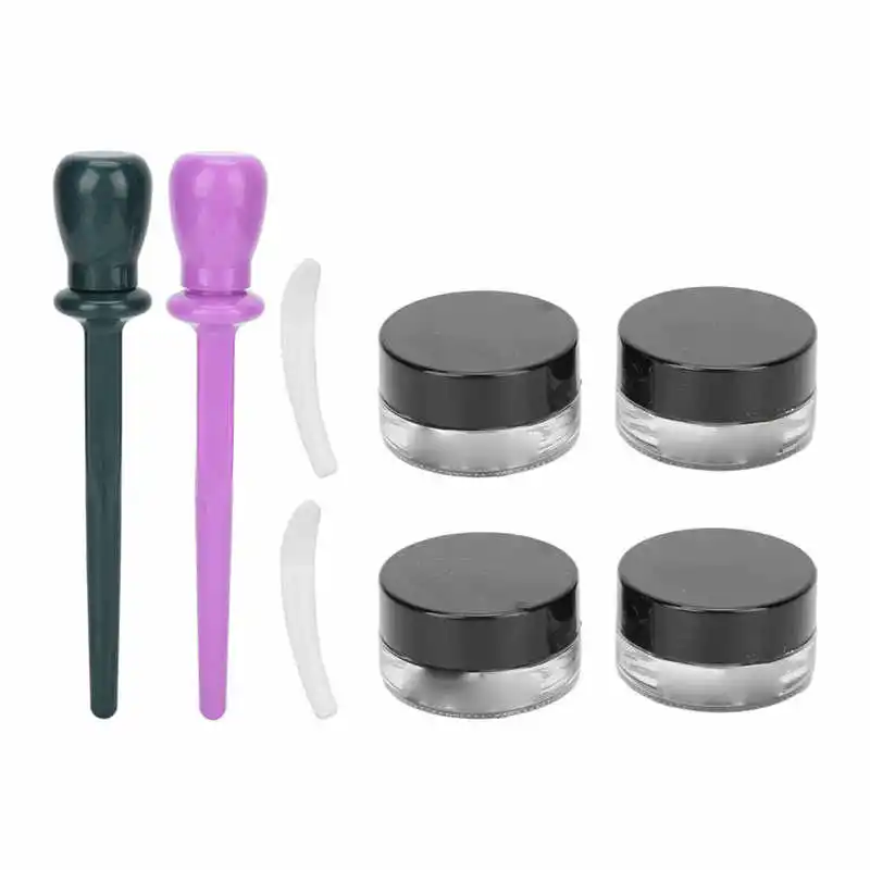 

4pcs Silicone Eyeliner Tool Waterproof Long Lasting Nature Flexible Non-fading Two Colors Available Eyeliner For Party Outdoor